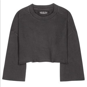 Navy Blue cropped Yeezy sweater SZN 1